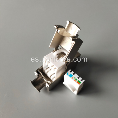 Conector Keystone CAT6A de fundición a presión de zinc